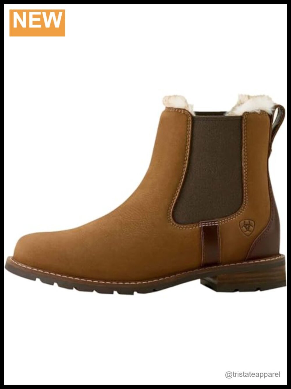 Waterproof Chelsea Boots, Shearling Lined, Pull-On Ankle Boots